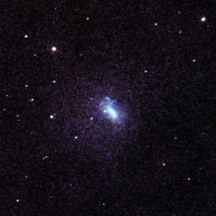 NGC4449 captured through a telescope eyepiece using a smartphone camera - Afocal Astrophotography