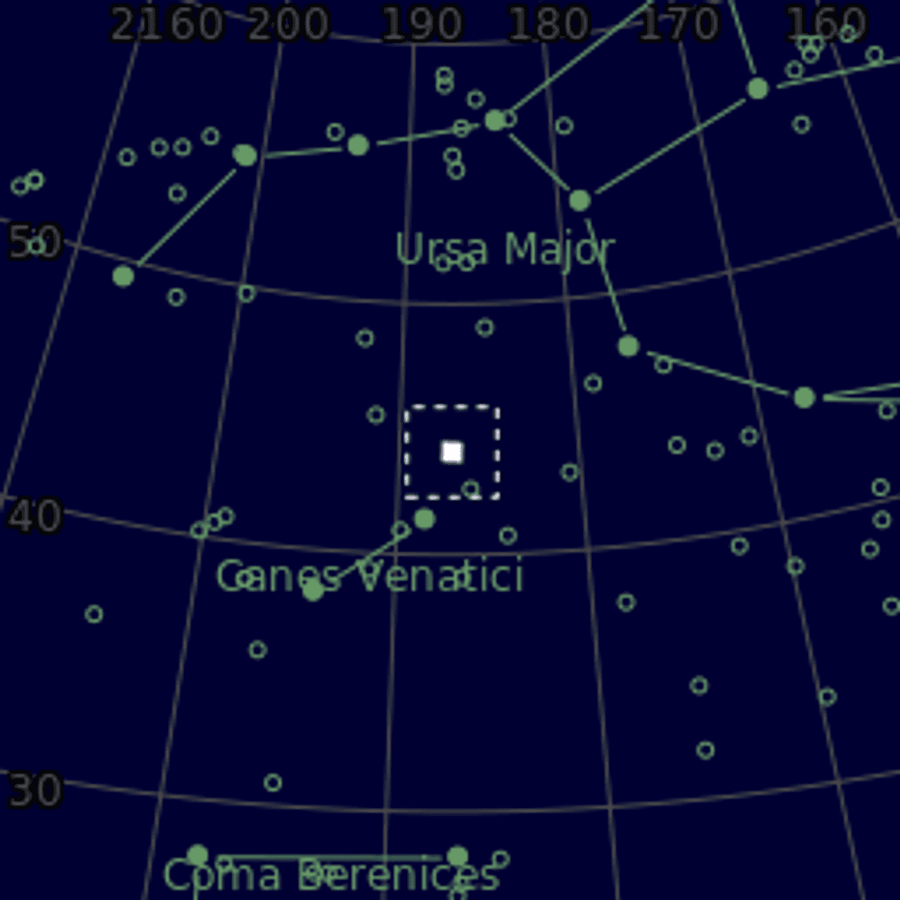 Star map of NGC4449