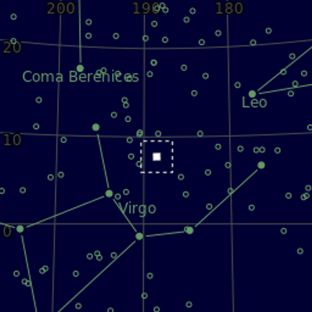 Star map of NGC4526