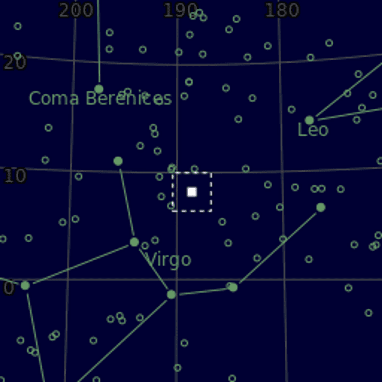 Star map of NGC4535