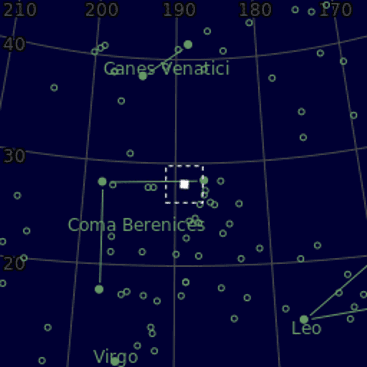 Star map of NGC4559