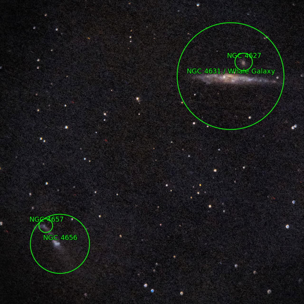 Annotation around NGC4631