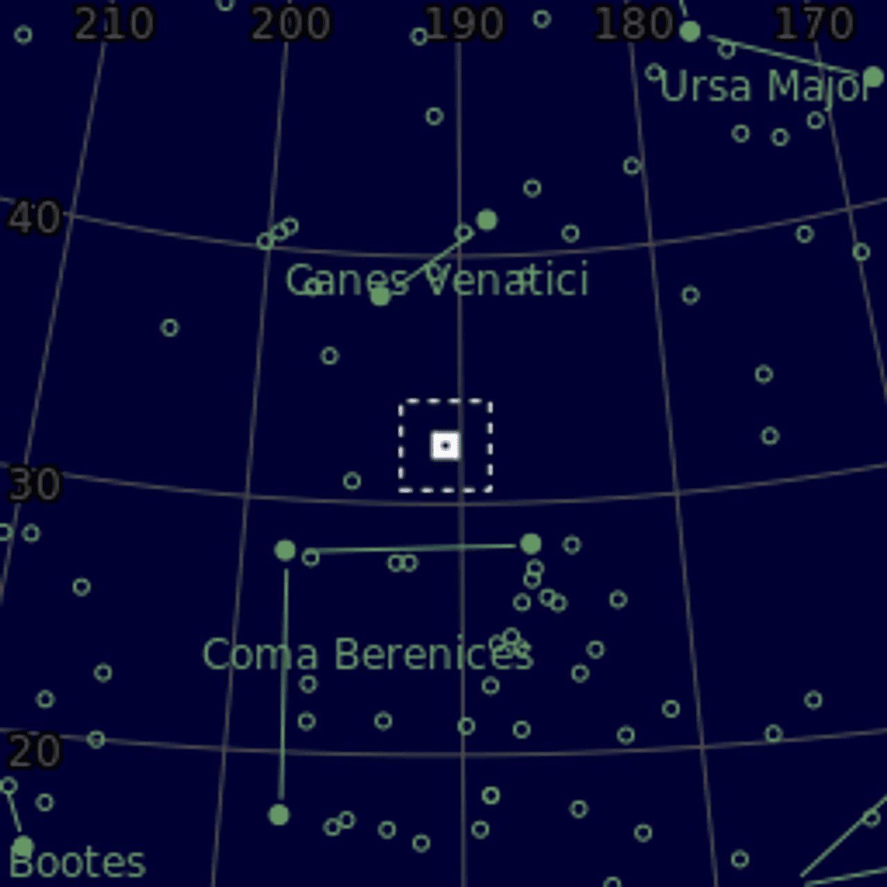 Star map of NGC4631