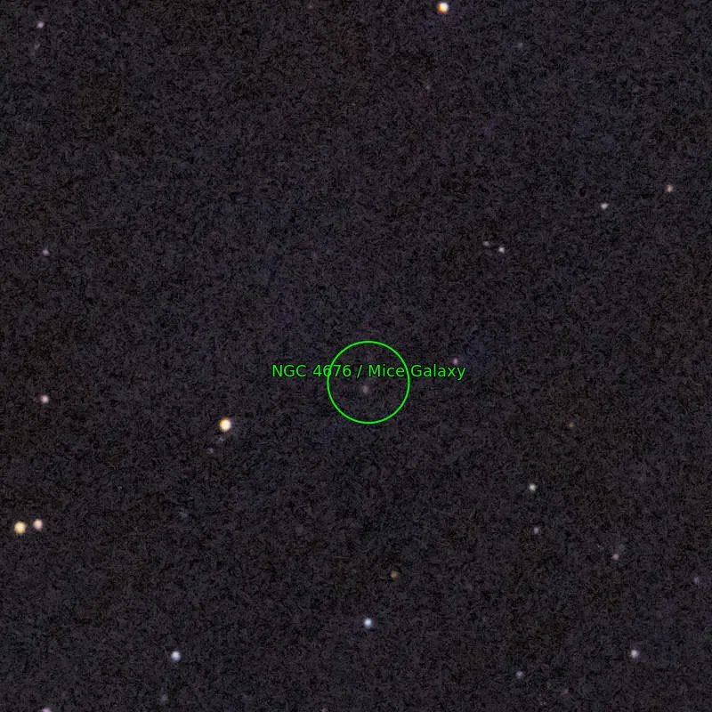 Annotation around NGC4676AB