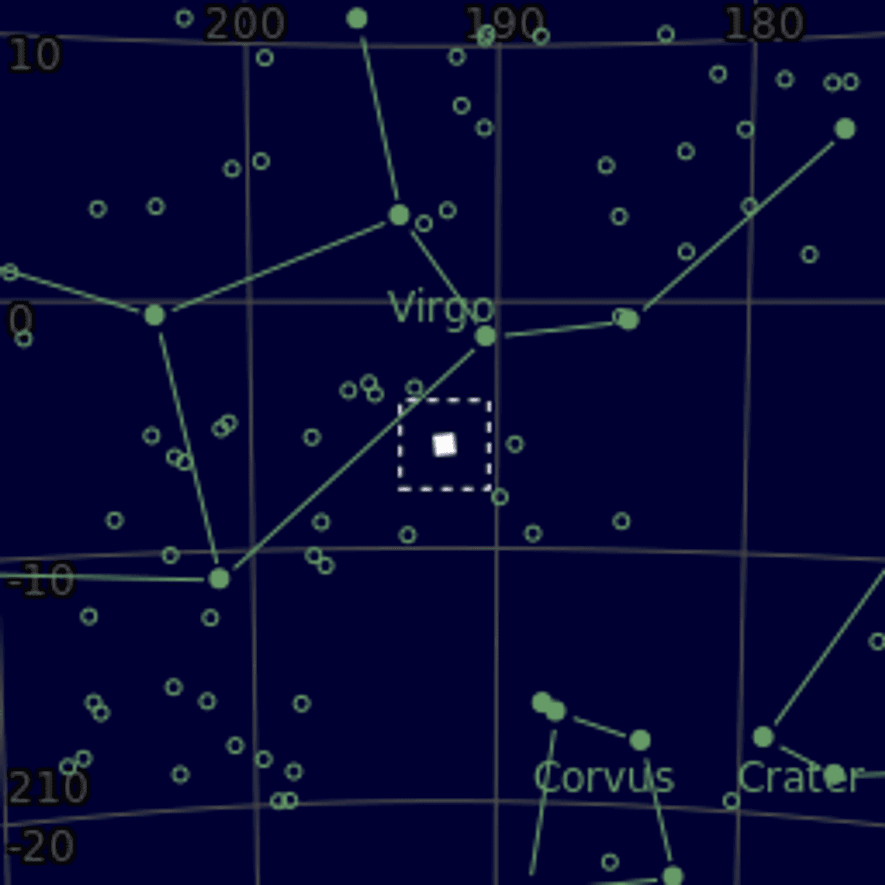 Star map of NGC4697