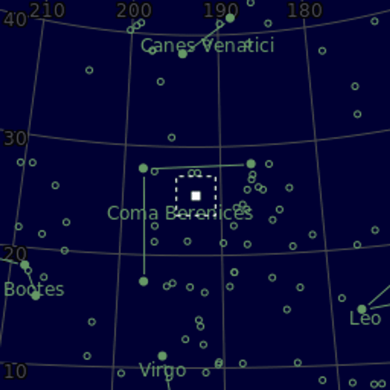 Star map of NGC4725