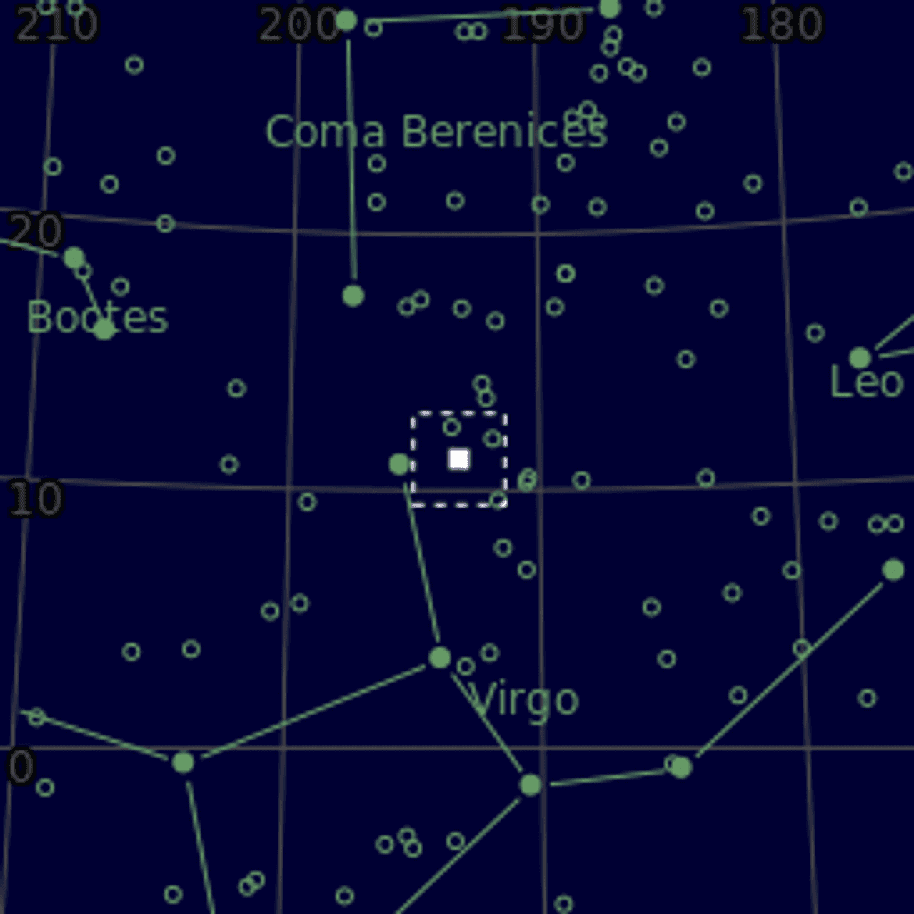 Star map of NGC4762