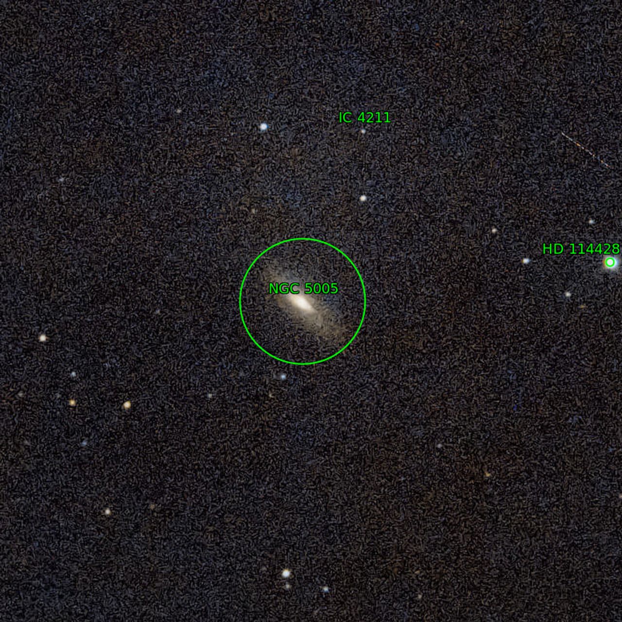 Annotation around NGC5005