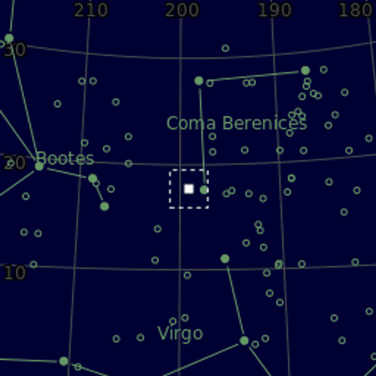 Star map of NGC5053