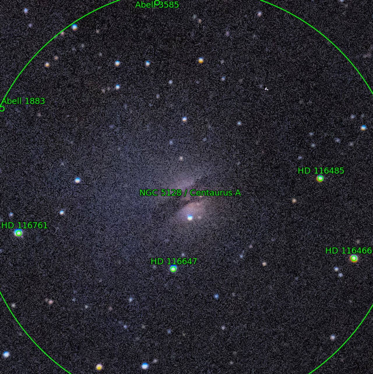 Annotation around NGC5128