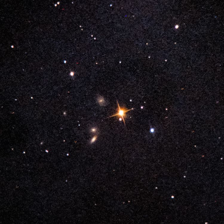NGC5350 Around captured through a telescope eyepiece using a smartphone camera - Afocal Astrophotography