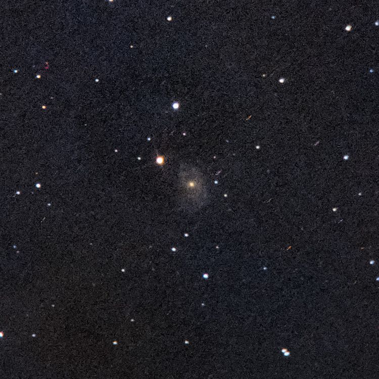 NGC5371 Around captured through a telescope eyepiece using a smartphone camera - Afocal Astrophotography
