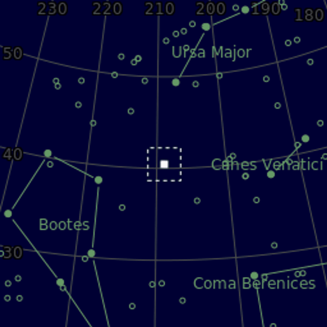 Star map of NGC5371