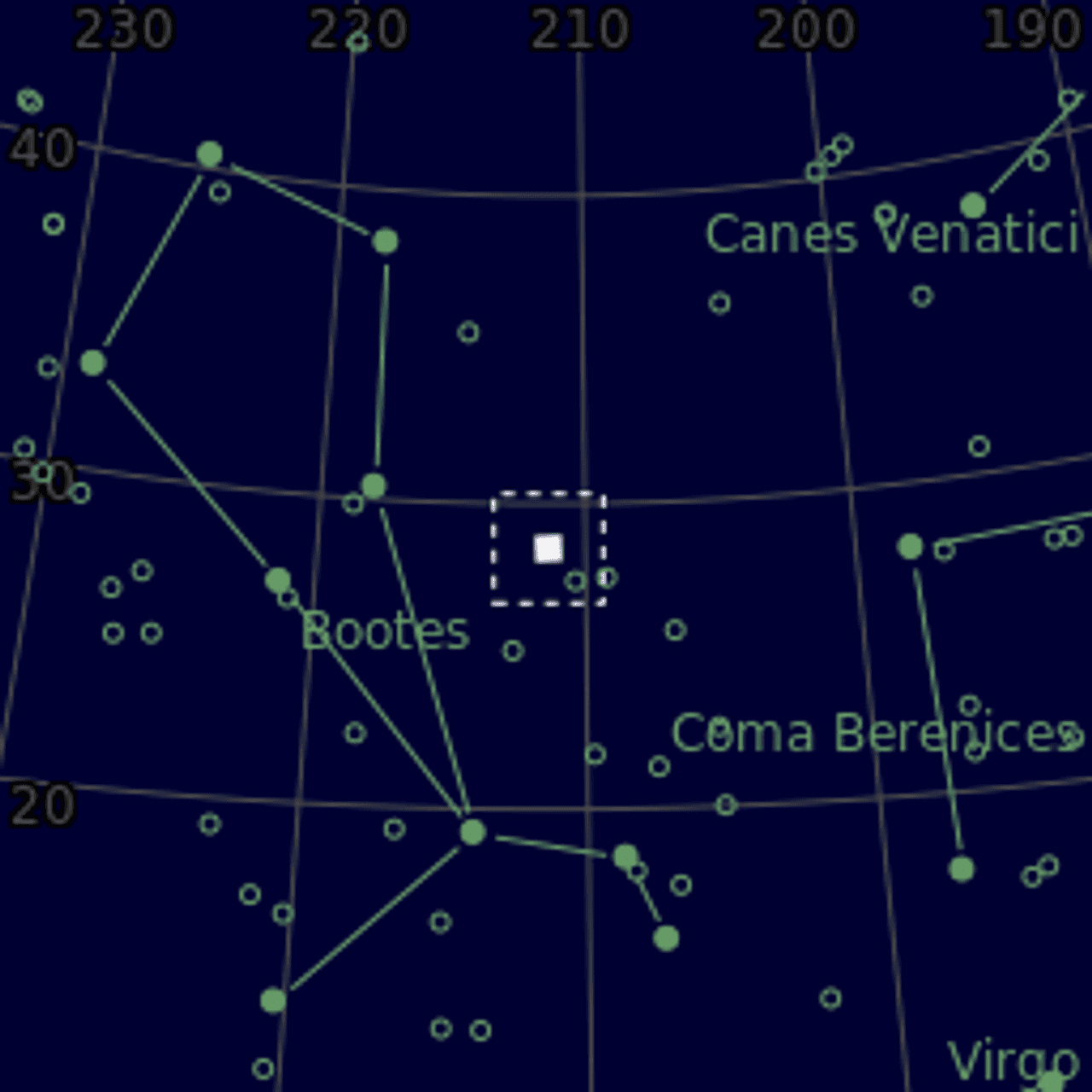 Star map of NGC5466