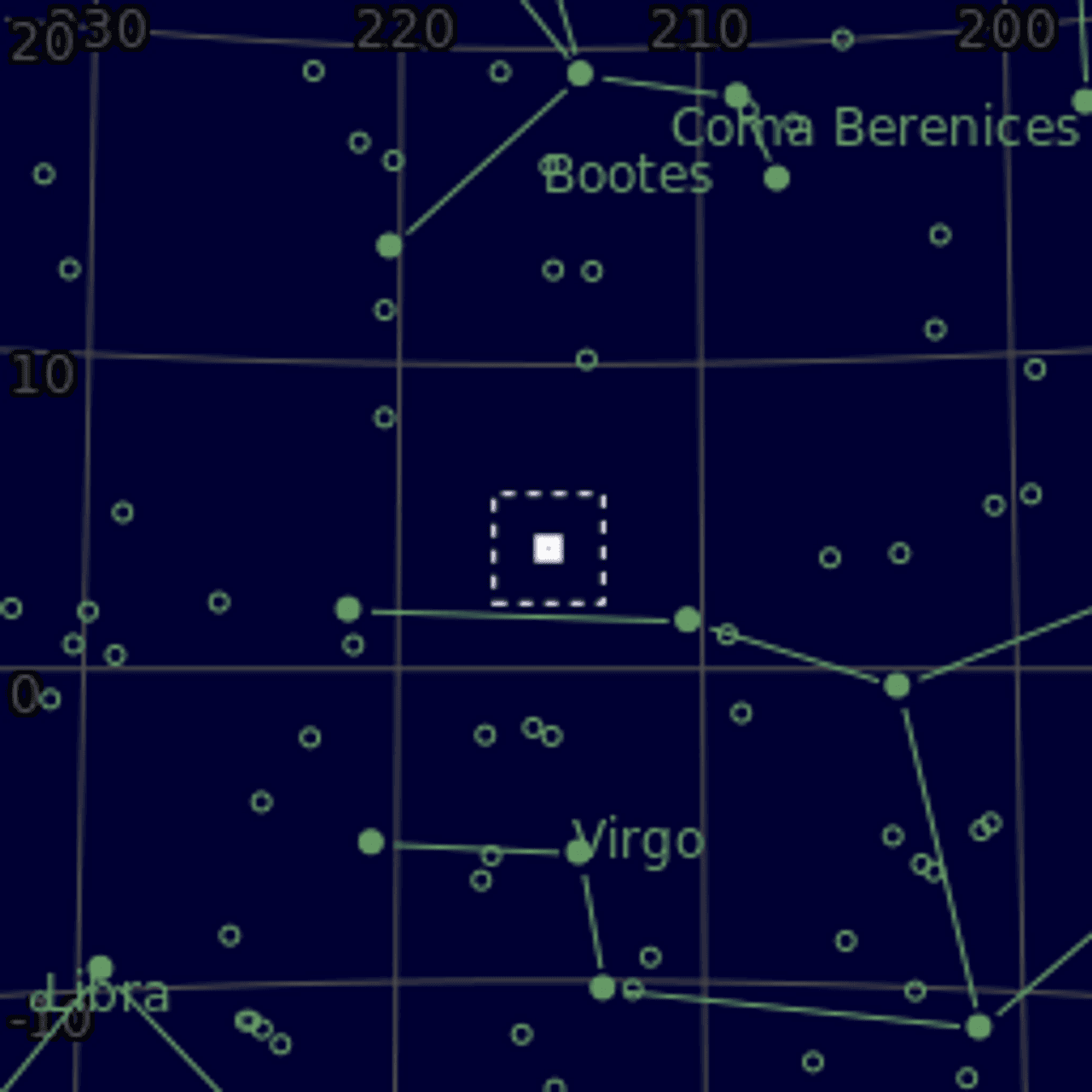 Star map of NGC5566