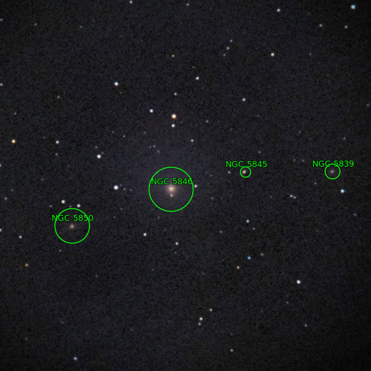 Annotation around NGC5846