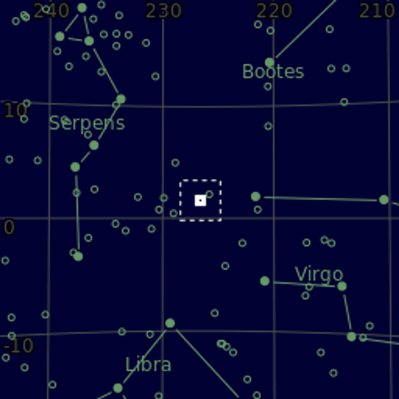 Star map of NGC5846