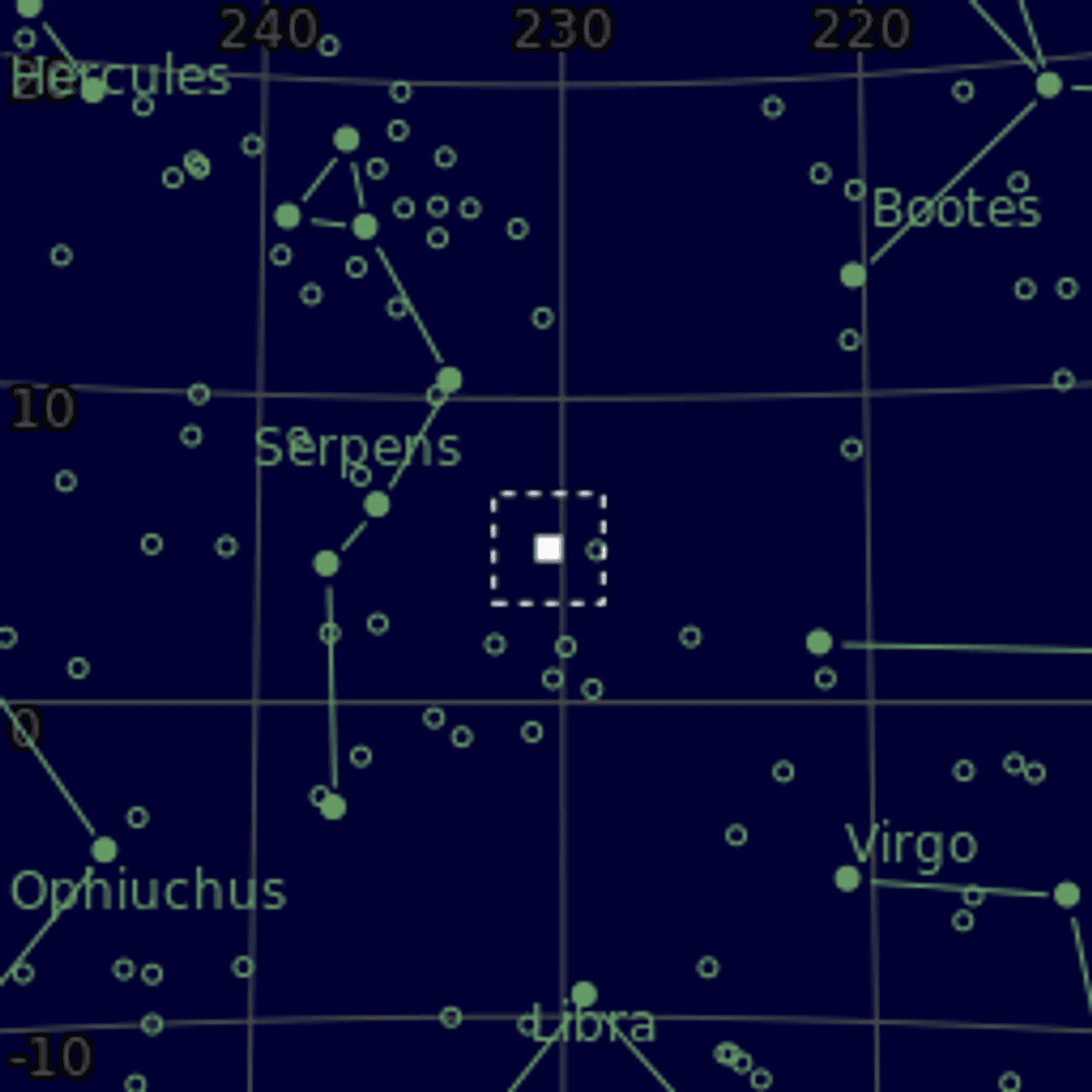 Star map of NGC5921