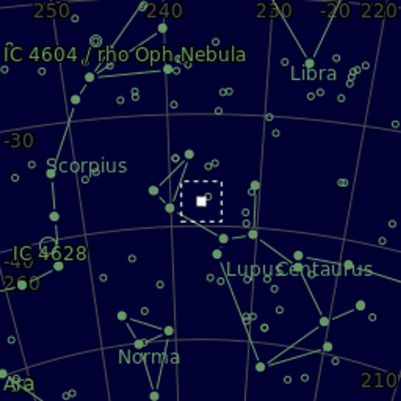 Star map of NGC5986