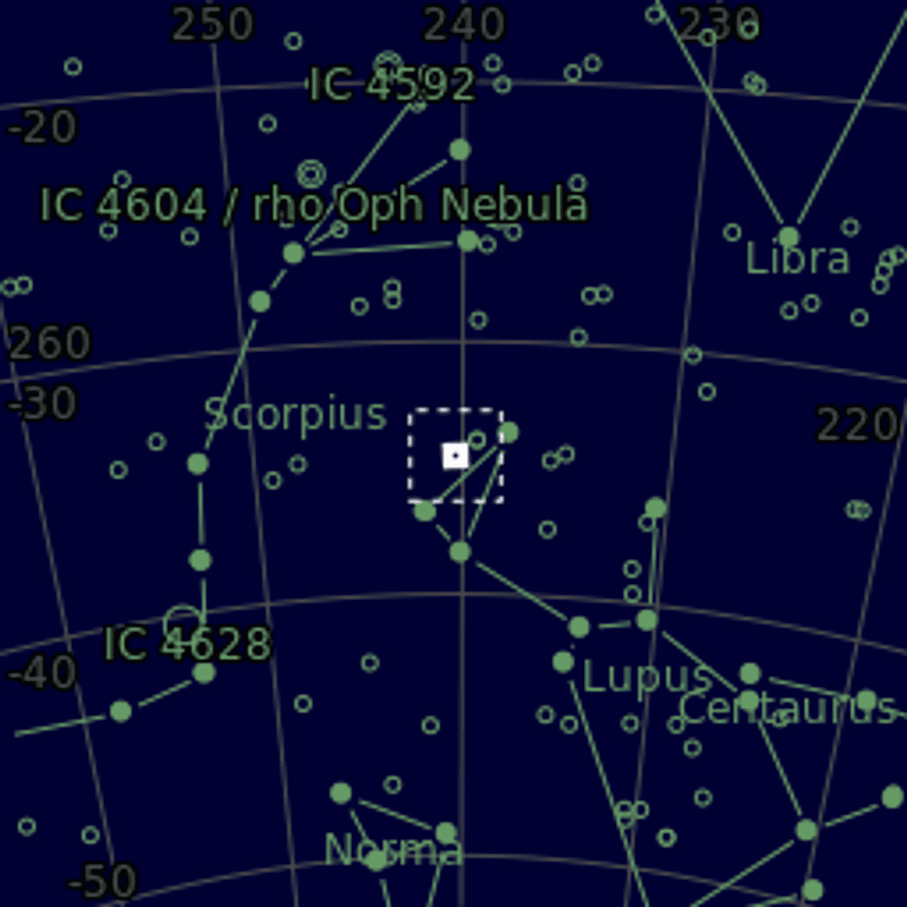 Star map of NGC6026