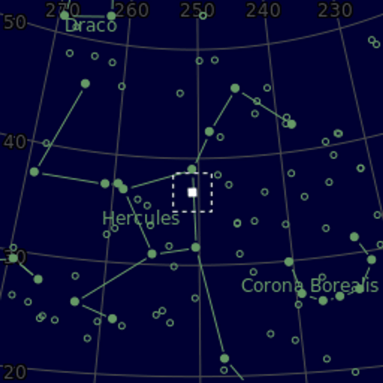 Star map of NGC6207