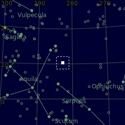 Star map of NGC6709