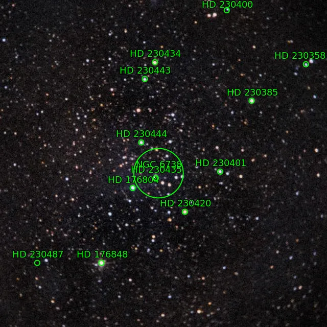 Annotation around NGC6738