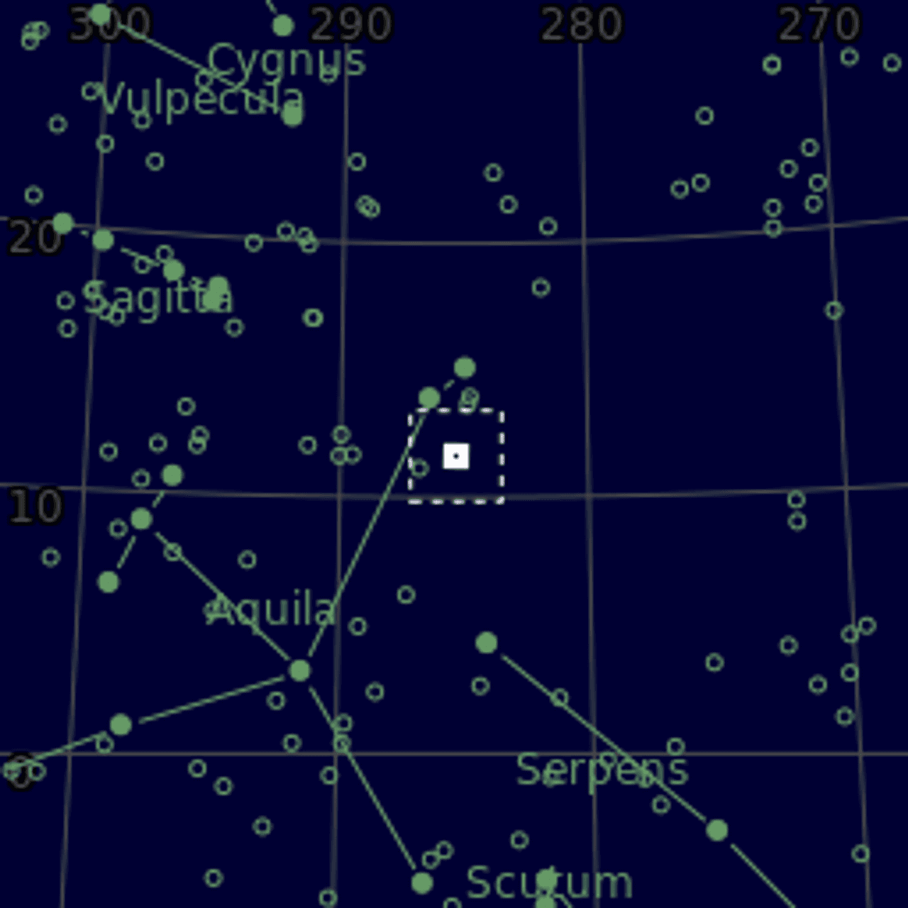 Star map of NGC6738