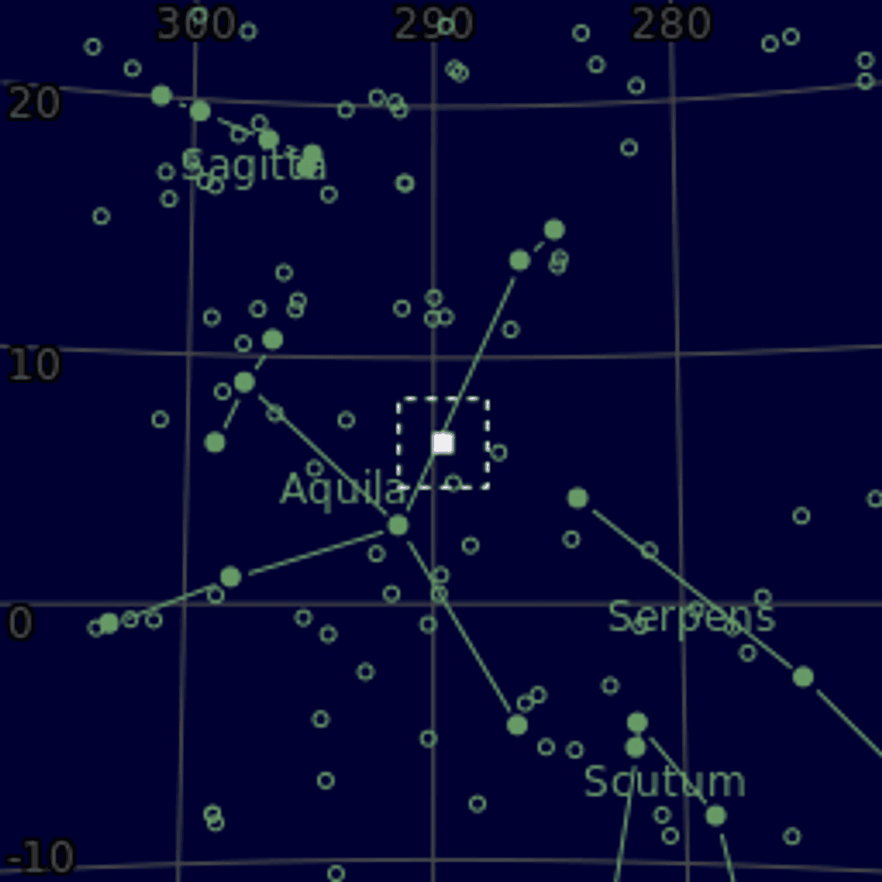 Star map of NGC6781