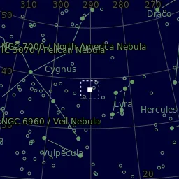 Star map of NGC6791