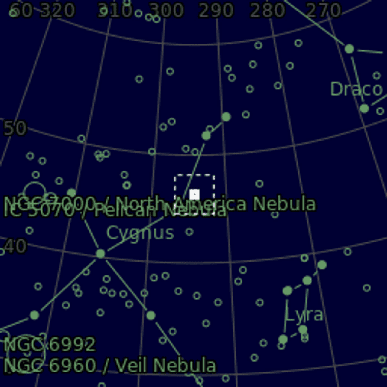 Star map of NGC6811