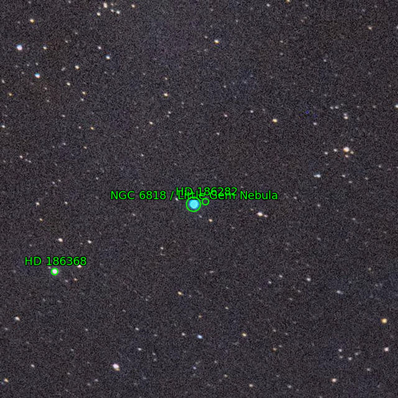 Annotation around NGC6818