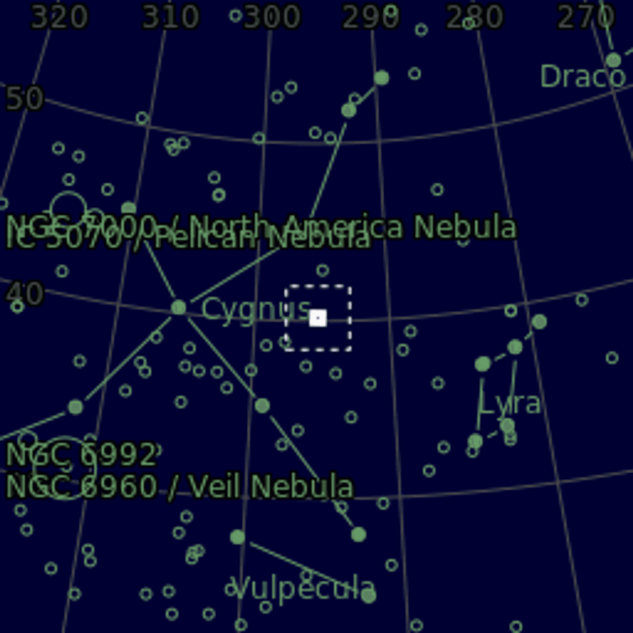 Star map of NGC6819