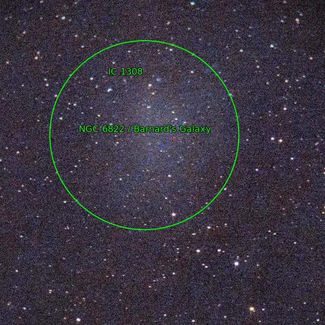 Annotation around NGC6822