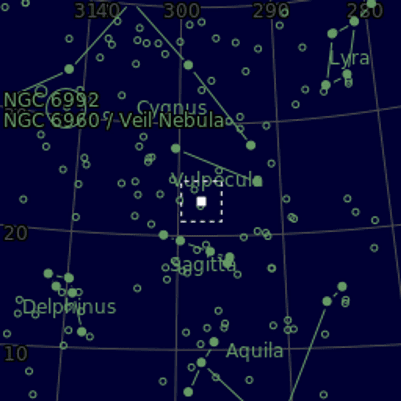 Star map of NGC6830