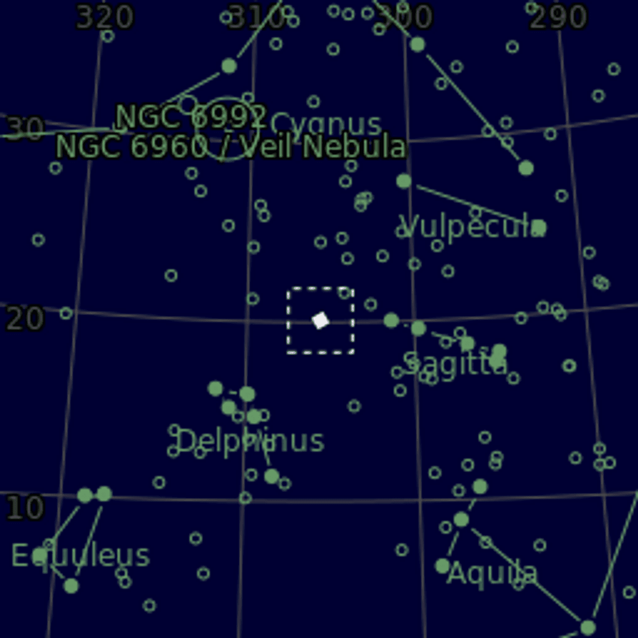 Star map of NGC6905