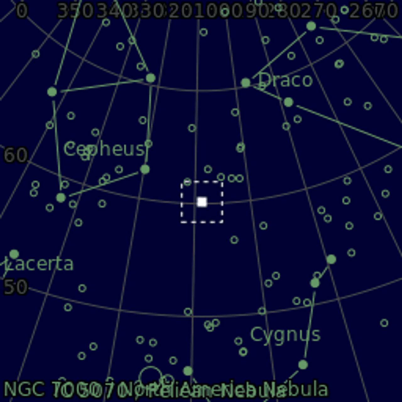 Star map of NGC6946