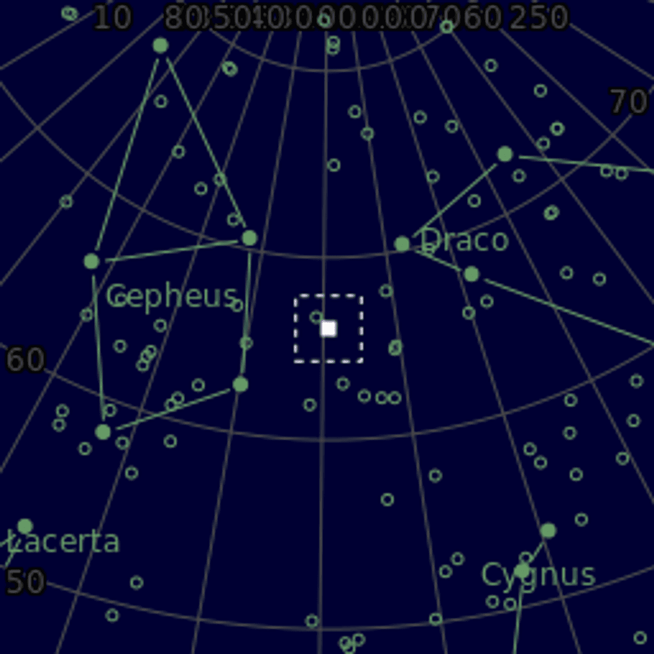 Star map of NGC6951