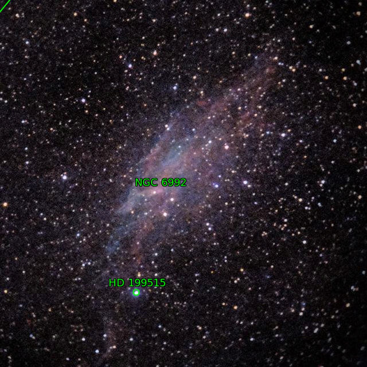 Annotation around NGC6992