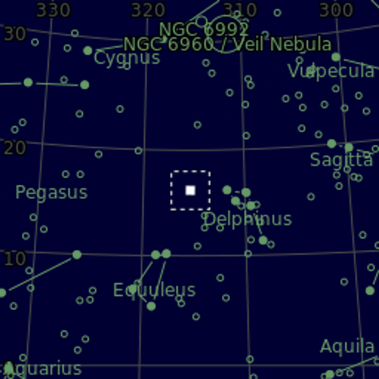 Star map of NGC7006