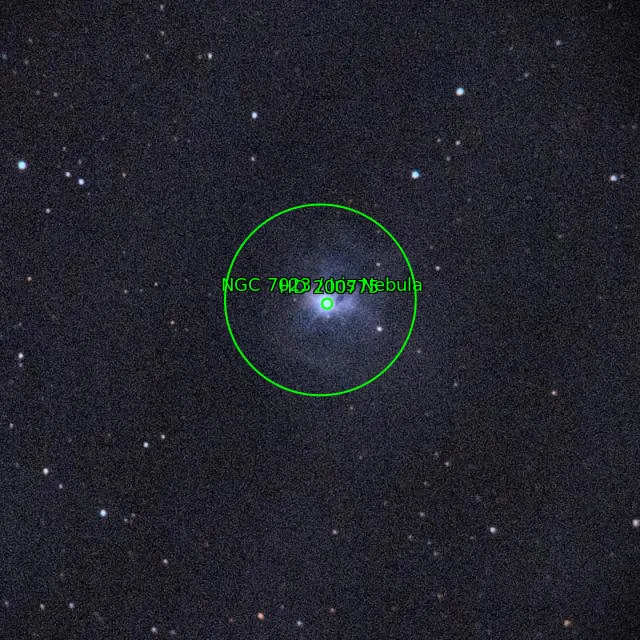 Annotation around NGC7023