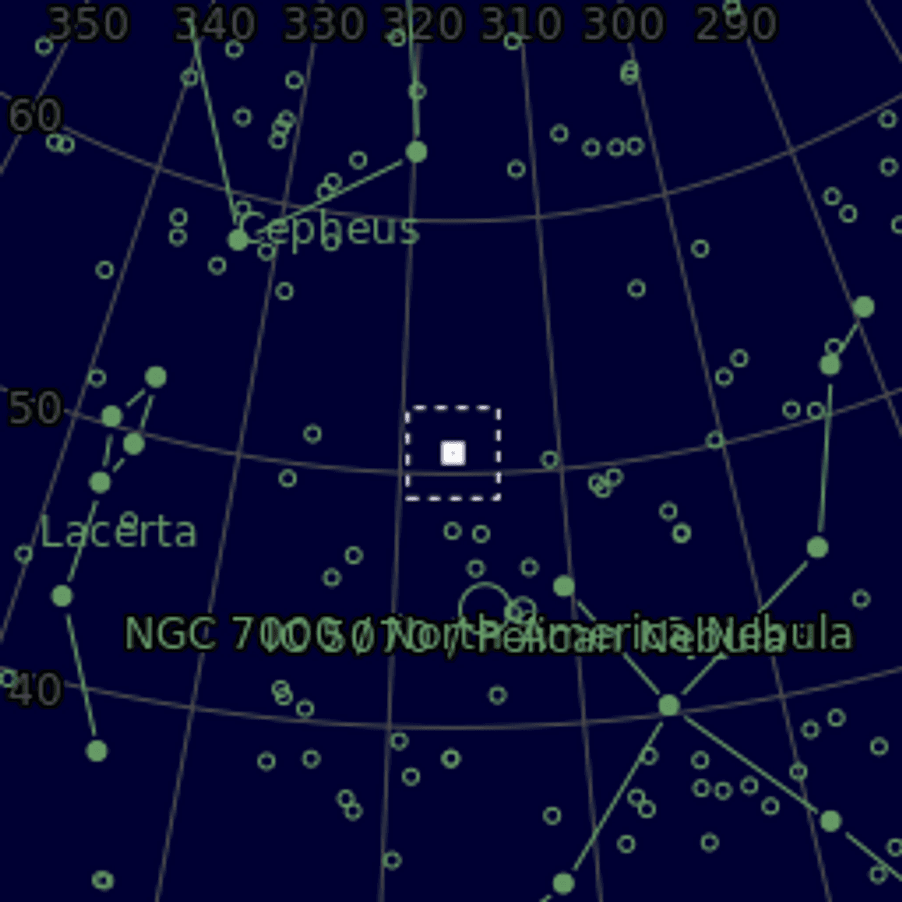 Star map of NGC7031