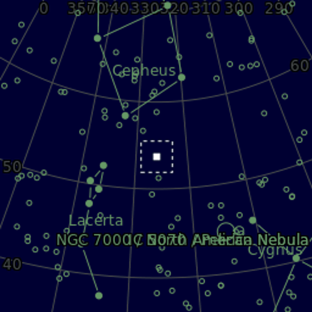 Star map of NGC7128