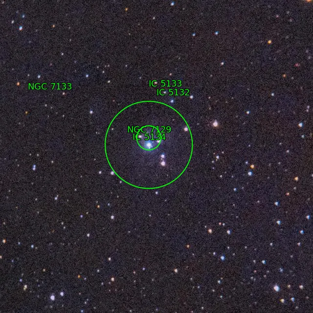 Annotation around NGC7129