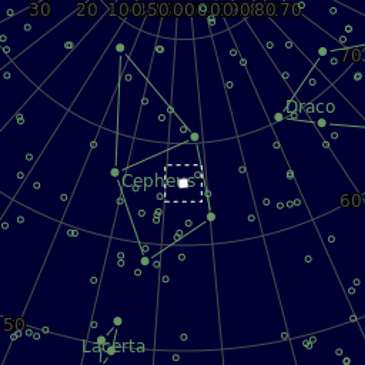 Star map of NGC7129