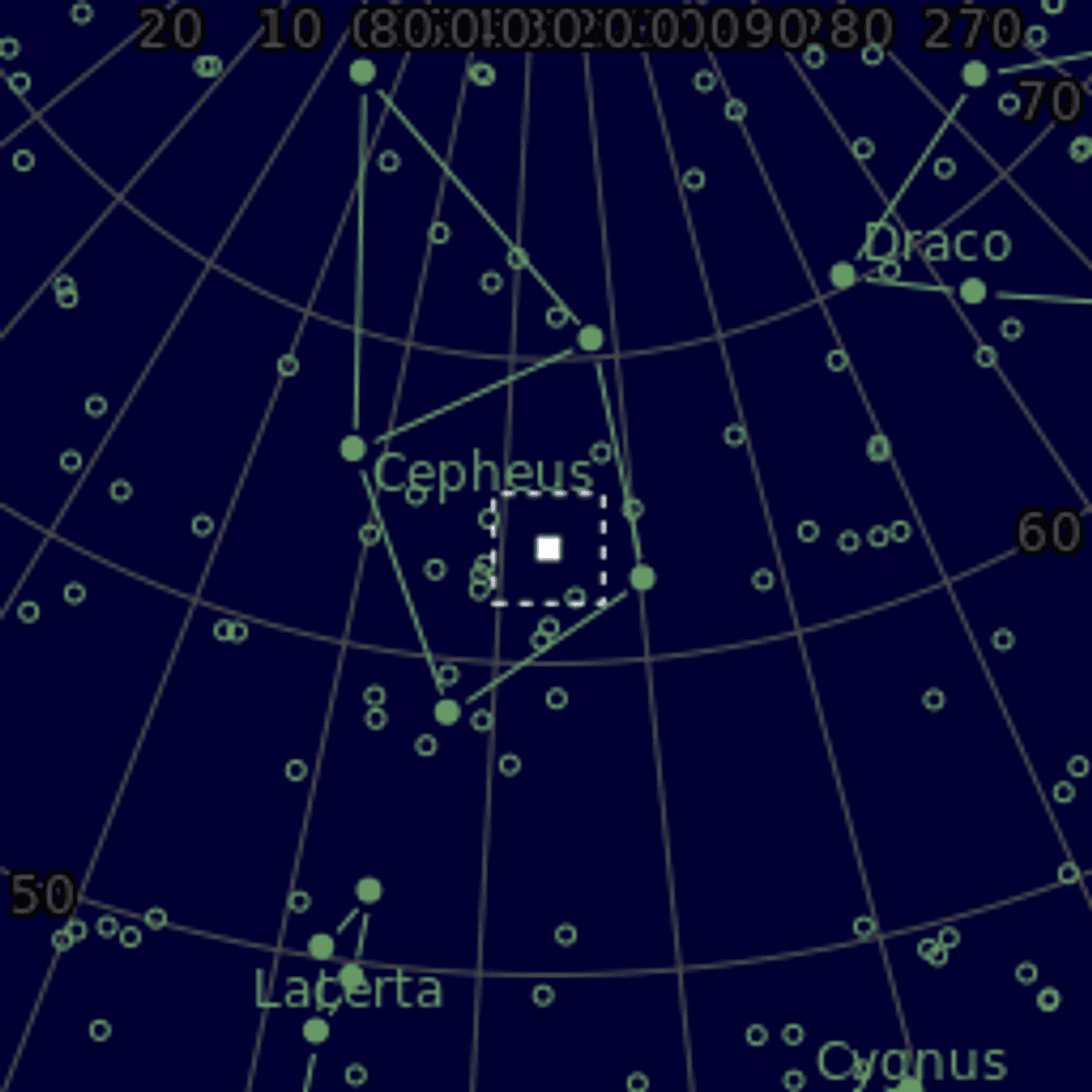 Star map of NGC7139