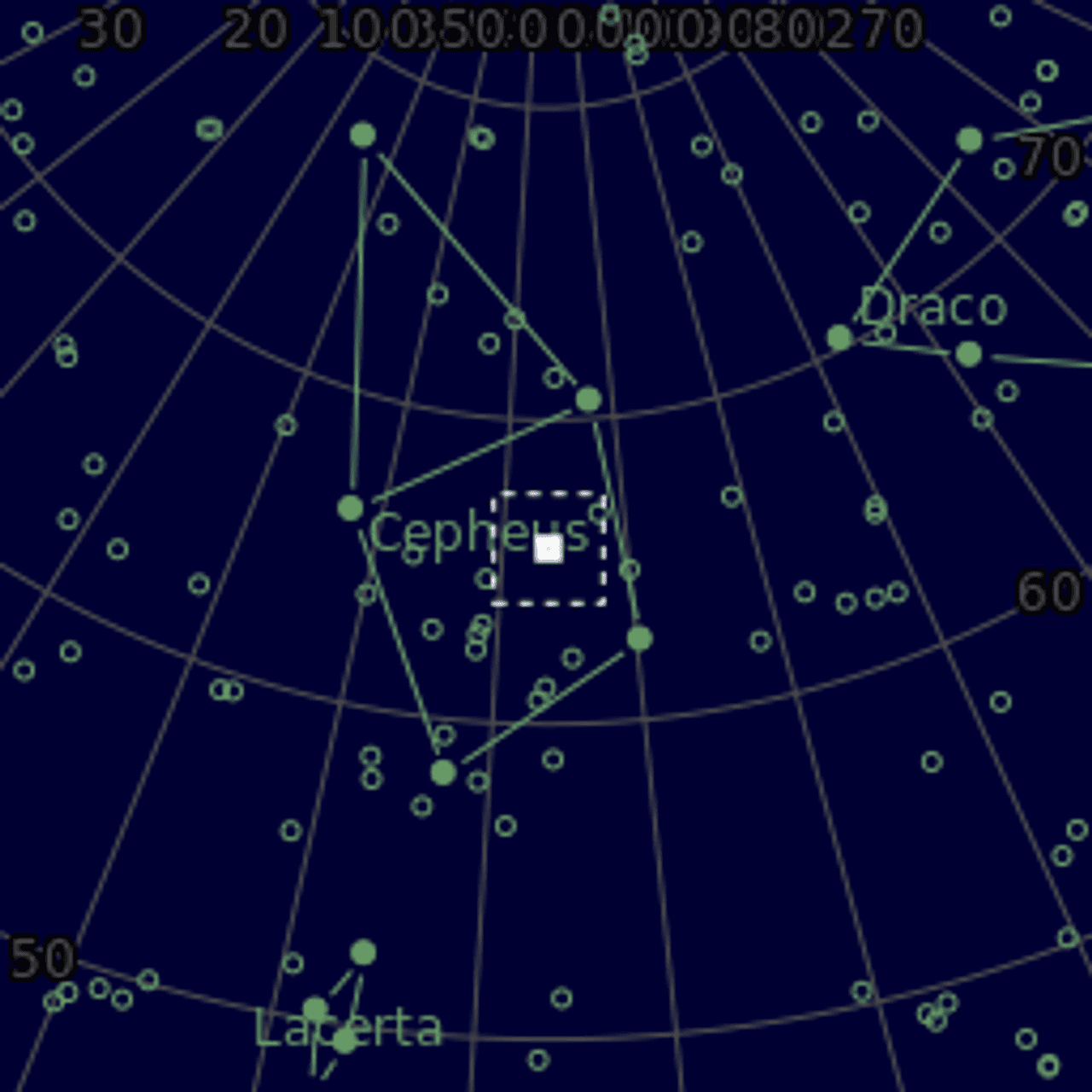 Star map of NGC7142