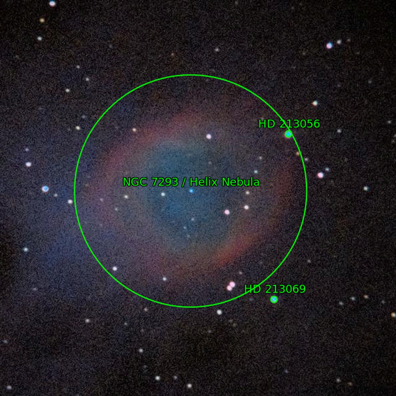 Annotation around NGC7293