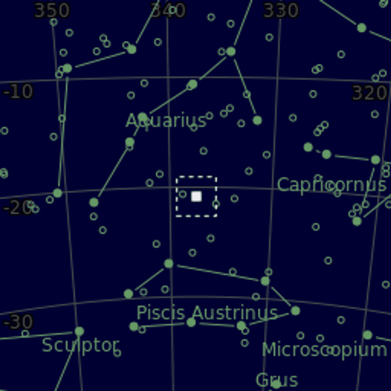 Star map of NGC7293