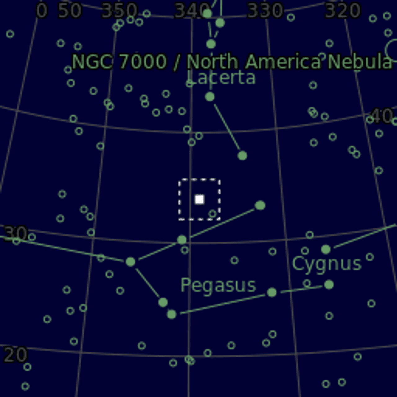 Star map of NGC7320